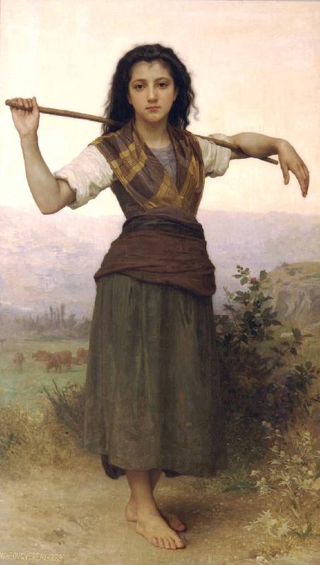 William-Adolphe Bouguereau The Shepherdess oil painting image